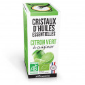 citron vert - cristaux d'huiles essentielles - Aromandise - packaging