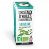 verveine - cristaux d'huiles essentielles - Aromandise - packaging