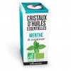 menthe - cristaux d'huiles essentielles - Aromandise - packaging