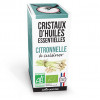 citronnelle - cristaux d'huiles essentielles - Aromandise - packaging
