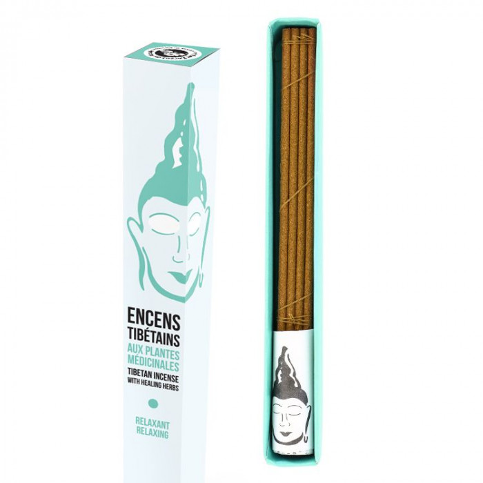 Encens Tibétain Dr Dolkar - Relaxant - Les Encens du Monde - Aromandise - packaging av