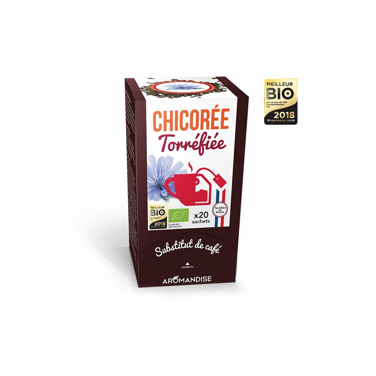 Chicorée torréfiée - substitut de café - Aromandise