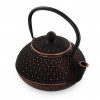 Théière Sui - Théière fonte - Noire et Bronze - Aromandise - vues 3/4 bis