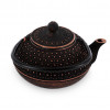 Théière Sui - Théière fonte - Noire et Bronze - Aromandise - anse baissée