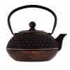 Théière Sui - Théière fonte - Noire et Bronze - Aromandise - profil
