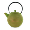 Théière ming 0,9L verte et dorée - Théière en fonte - Aromandise - profil