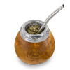 Calebasse et bombilla pour maté - Aromandise - 3/4 dessus