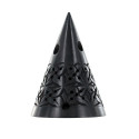 Ikone noir - porte encens pierre - les encens du monde Aromandise - face