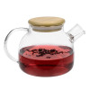Théière en verre et couvercle bambou - Accessoires pour thés et tisanes - verre trempé - utilisation