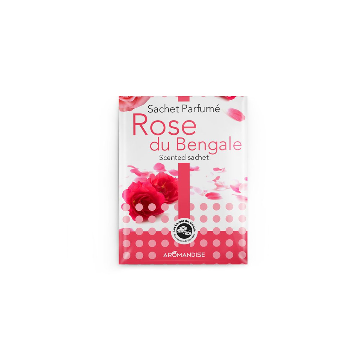 Sachet parfumé fleur rose MÉDAILLON Médaillon