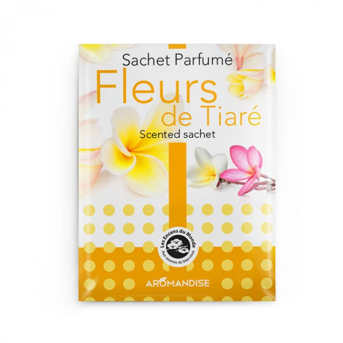 Sachet parfumé - Fleur de tiaré - Aromandise - packaging