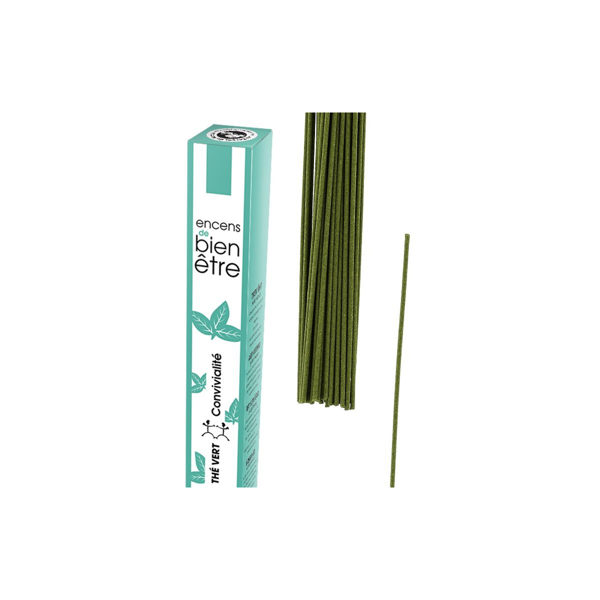 Encens Aromambiance - Thé vert - Les Encens du Monde - Aromandise - packaging av