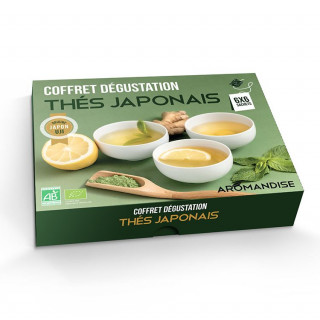 Coffret thés japonais en infusettes - vue de 3/4 - Aromandise
