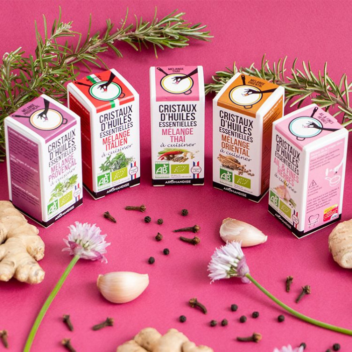 mélange oriental - cristaux d'huiles essentielles - Aromandise - promo