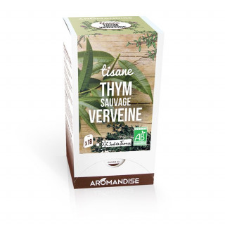 Tisane thym sauvage et verveine - Aromandise - Packaging 