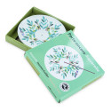 Porte encens coupelle Aquarelle - les encens du monde - Aromandise - packaging