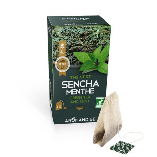 Thé vert Sencha et Menthe en infusettes
