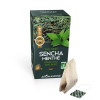 Thé vert Sencha et menthe en infusettes - face - AROMANDISE