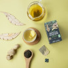 Thé vert Sencha et Gingembre en infusettes - ambiance - AROMANDISE