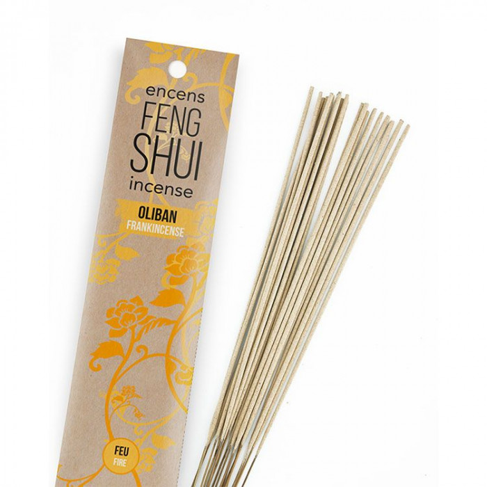 Encens Feng Shui élément feu - Oliban - Les Encens du Monde - Aromandise - packaging av