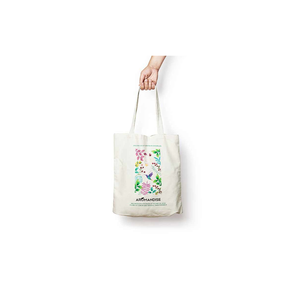 Tote bag AROMANDISE - face