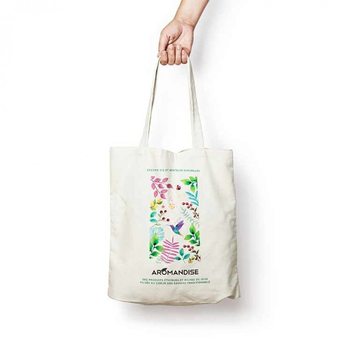 Tote bag AROMANDISE - face