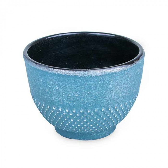 Tasse bleue argentée