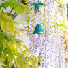 JOUET DU VENT COLIBRI VERT DORE