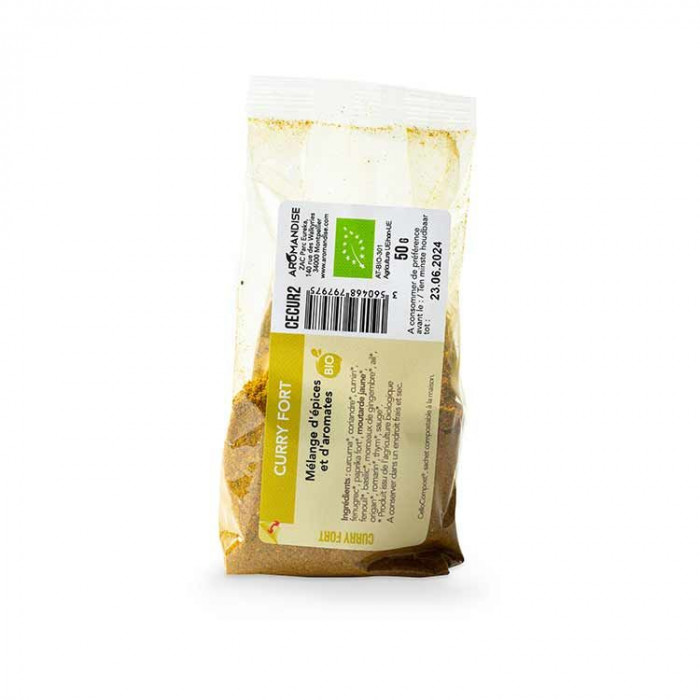 CURRY FORT sachet zéro plastique - face