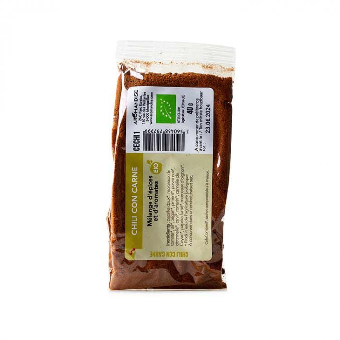 CHILI CON CARNE sachet zéro plastique - face