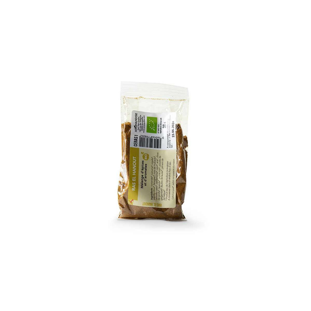 RAS EL HANOUT sachet zéro plastique - face