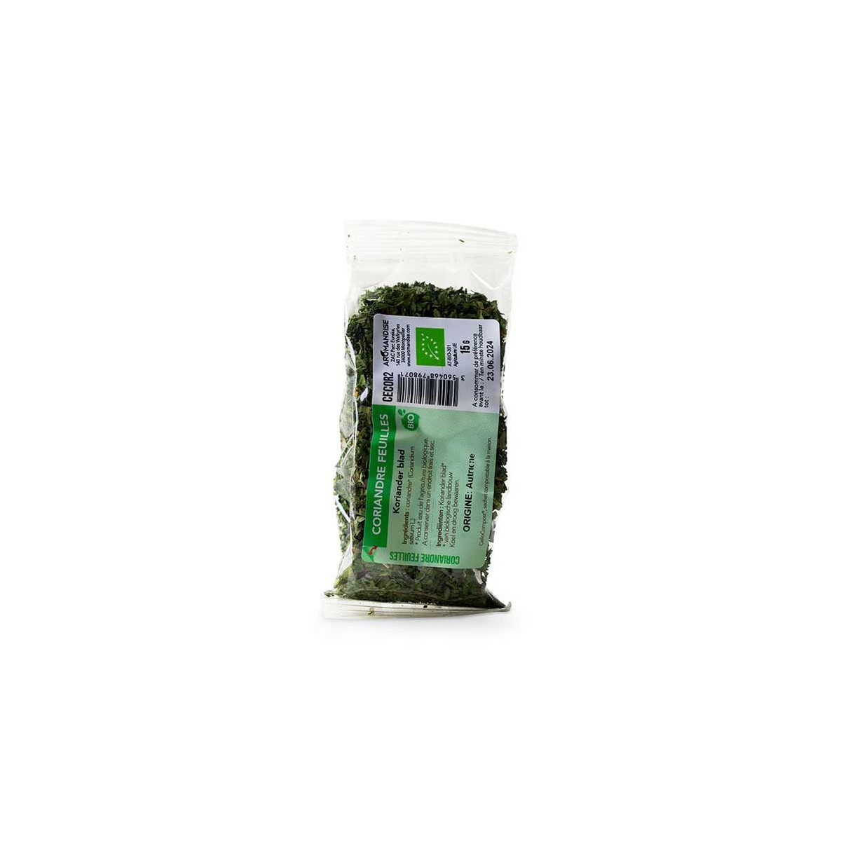 CORIANDRE FEUILLE sachet zéro plastique - face 