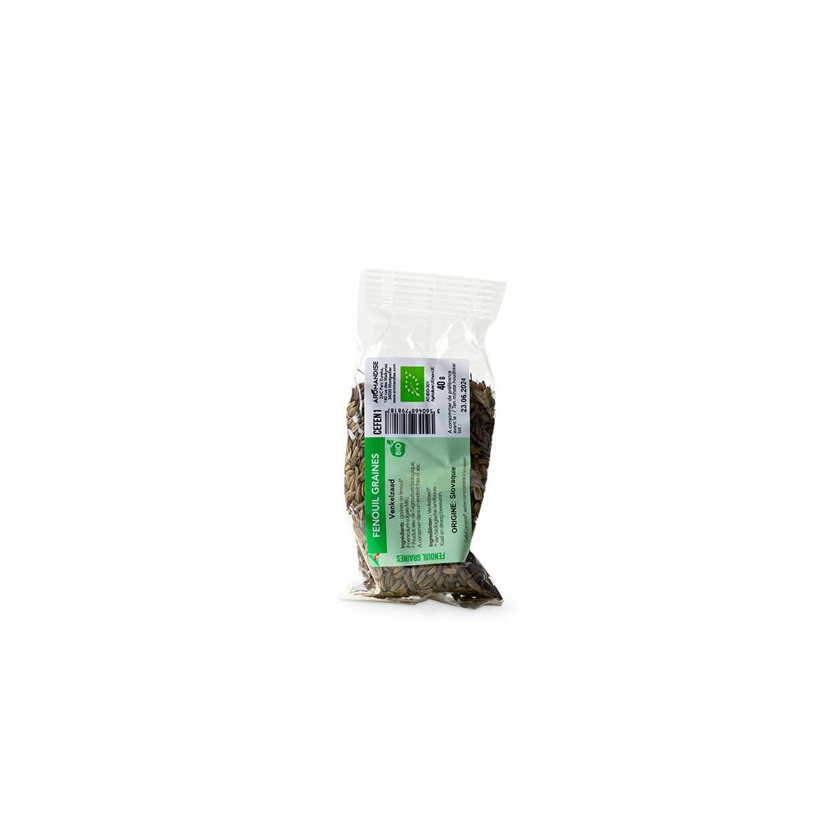 FENOUIL GRAINES sachet zéro plastique - face 