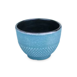 Tasse bleue argentée