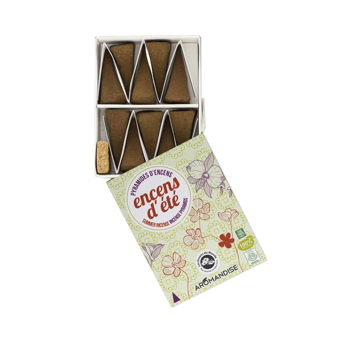 Pyramides d'encens - Encens d'été - Les Encens du Monde - Aromandise - produit