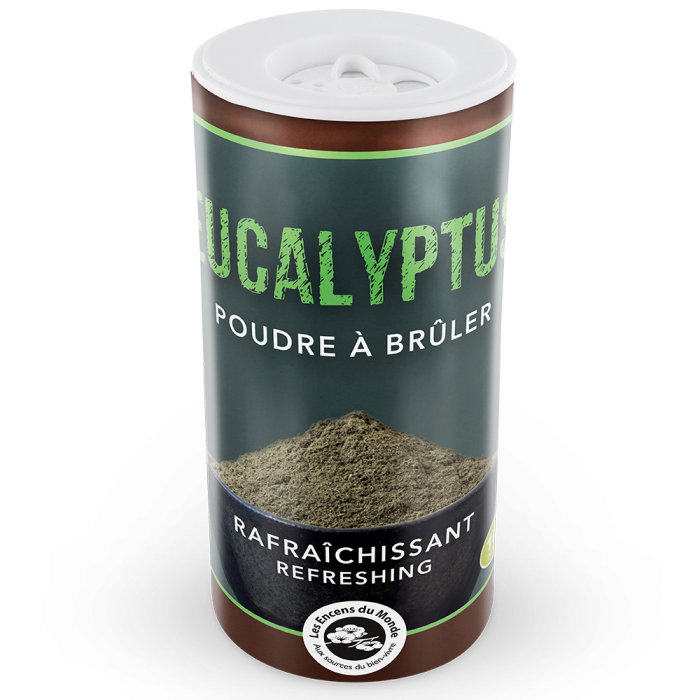 Poudre d'Eucalyptus - Les Encens du Monde - Aromandise - packaging av