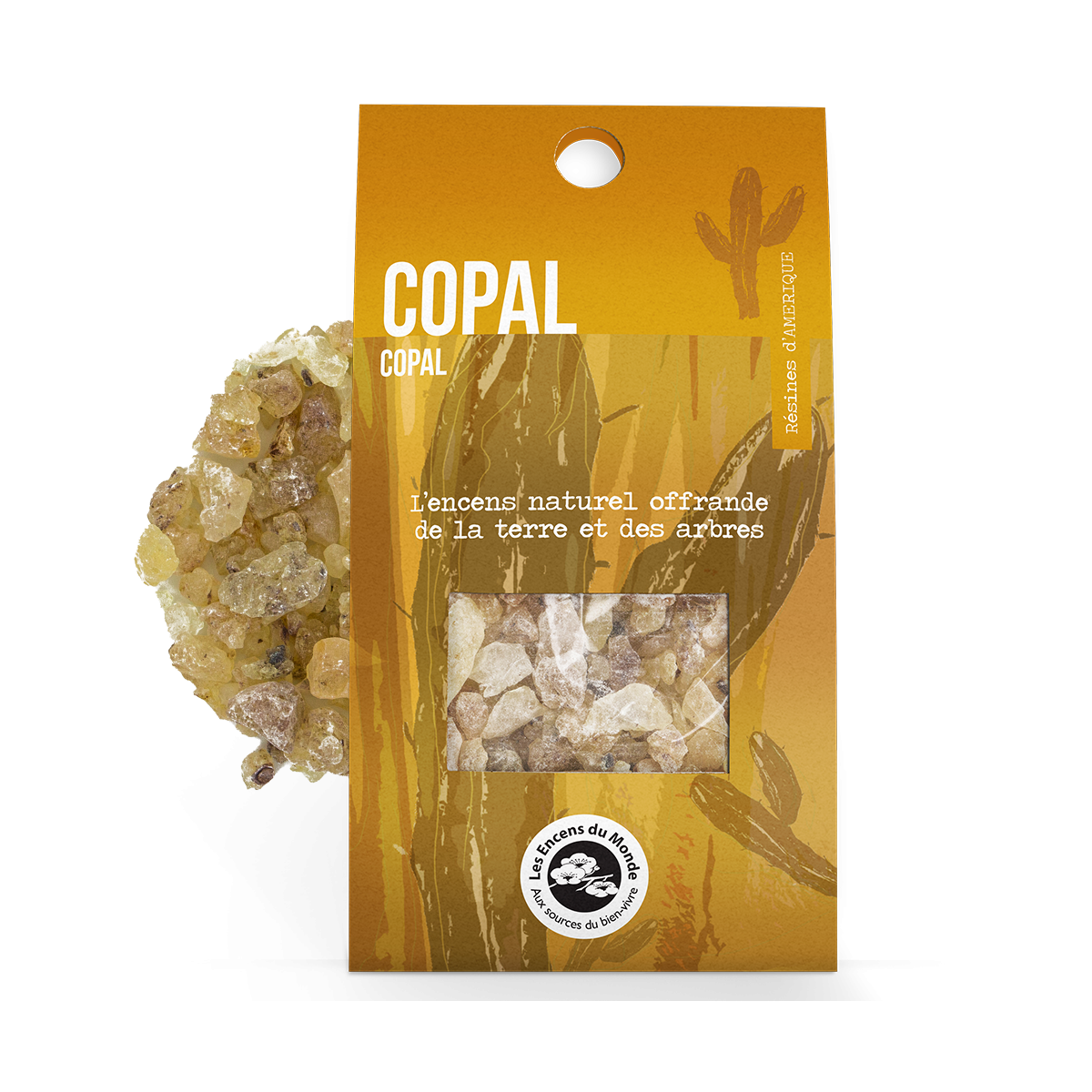 Copal - résines - Les Encens du Monde - Aromandise - packaging av