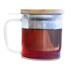 Mug verre avec filtre - face -aromandise