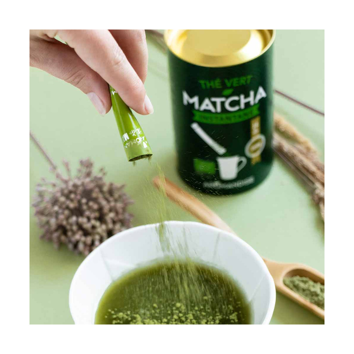 Alnatura Thé Vert Matcha Bio, 30 g - Boutique en ligne Piccantino