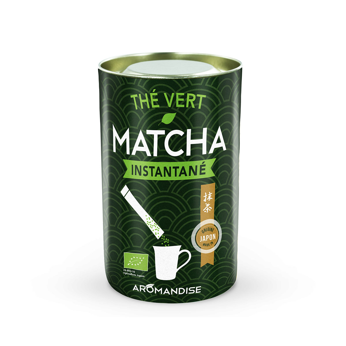 Thé vert Matcha instantané 50 sticks Aromandise 