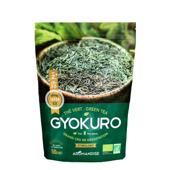 Thé vert gyokuro - Thés bio japonais - Aromandise - Packaging av