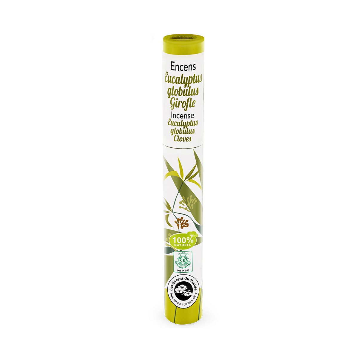 Herbosense Eucalyptus, Girofle - Les Encens du Monde - Aromandise - packaging face