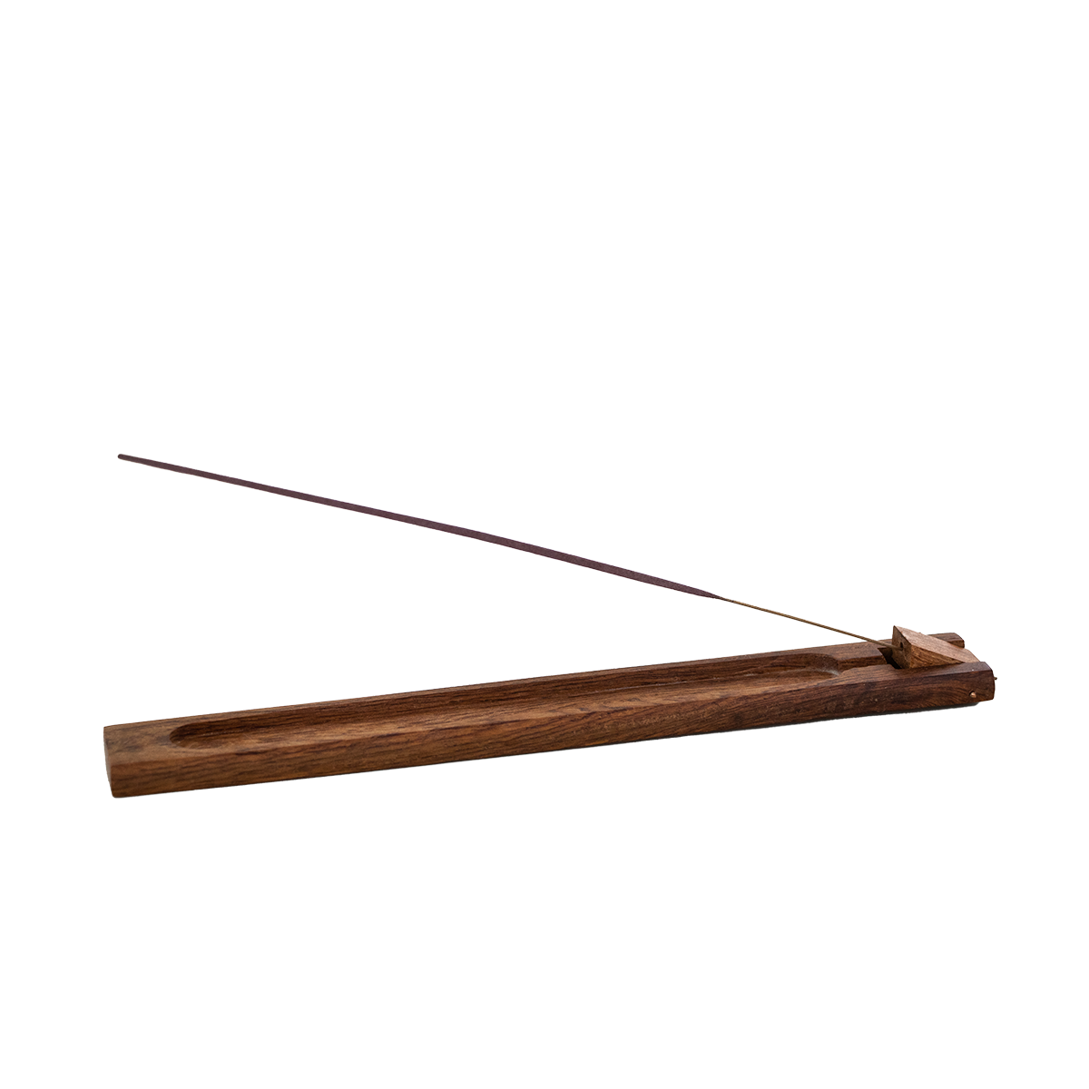 Porte-encens bois de rose articulé - côté