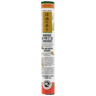 Rouleau japonais court Mariage du Pin et de l’Orchidée - Les Encens du Monde - Aromandise - produit
