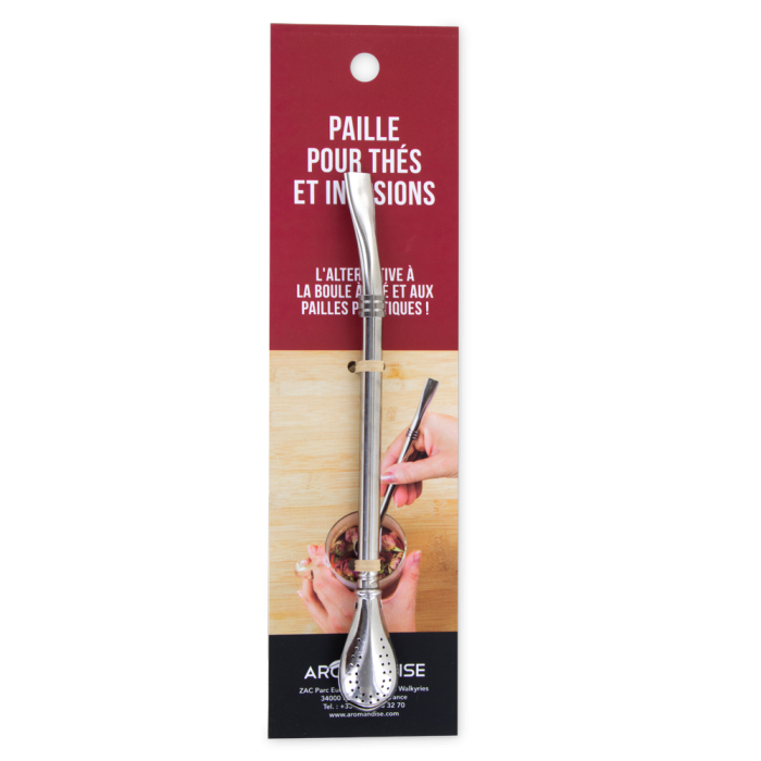 Paille pour thés et infusions - filtre - aromandise - produit