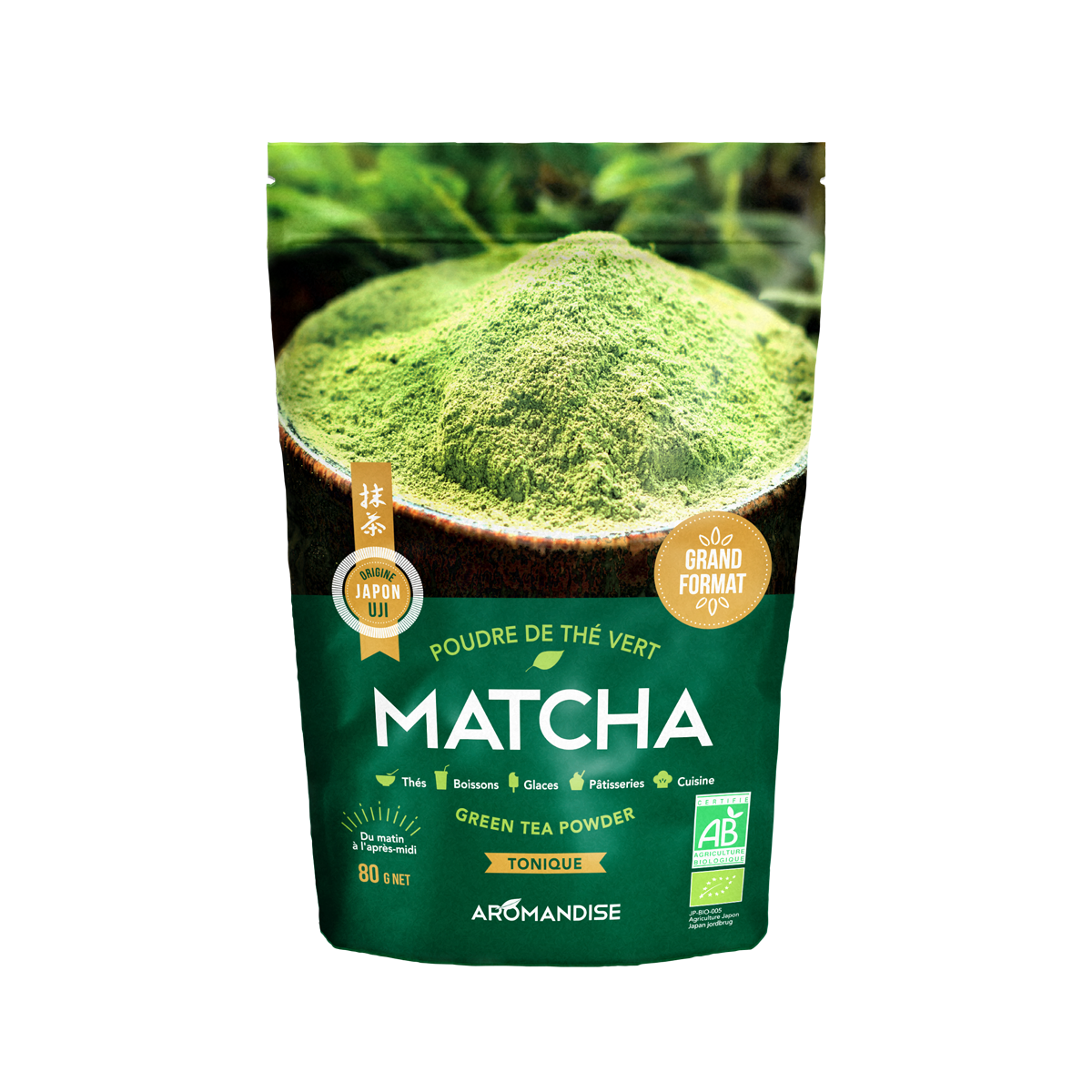 Matcha 80 g - face - Aromandise