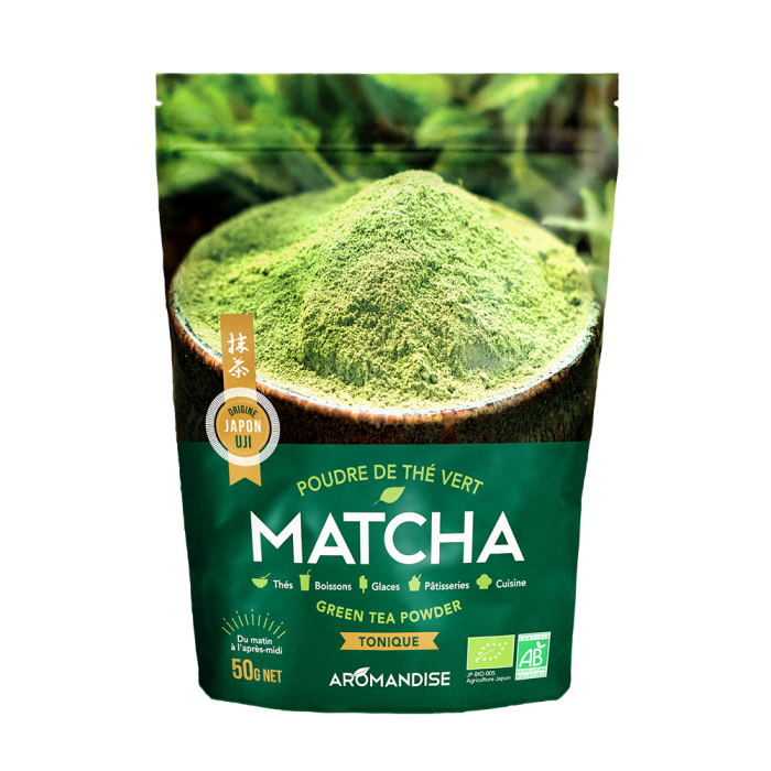 Matcha thé en poudre bio 100% sac 100 gr  Sebala Fruits N°1 en Algérie  ,vente de fruits exotique et hors saison 