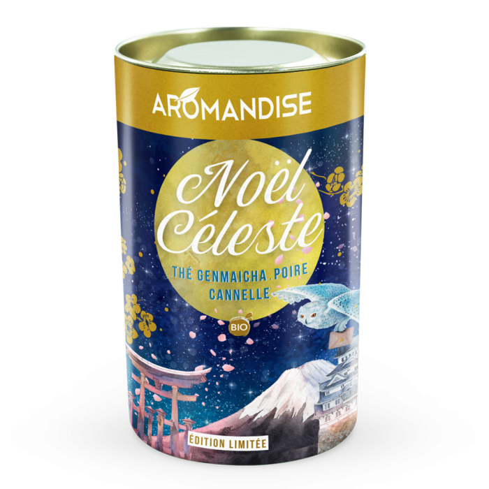 Thé Noël Céleste Genmaïcha-Poire-Cannelle