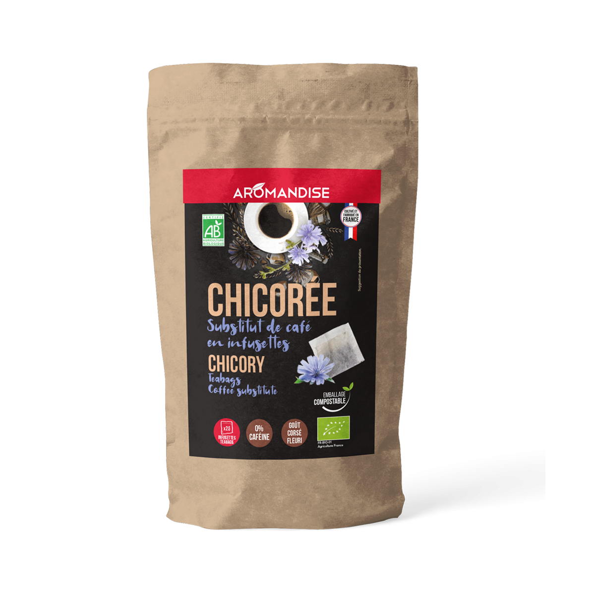 Chicorée torréfiée - Aromandise - face