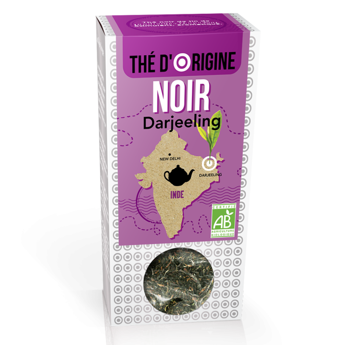 Thé noir Darjeeling - Thés d'Origine - Aromandise - face